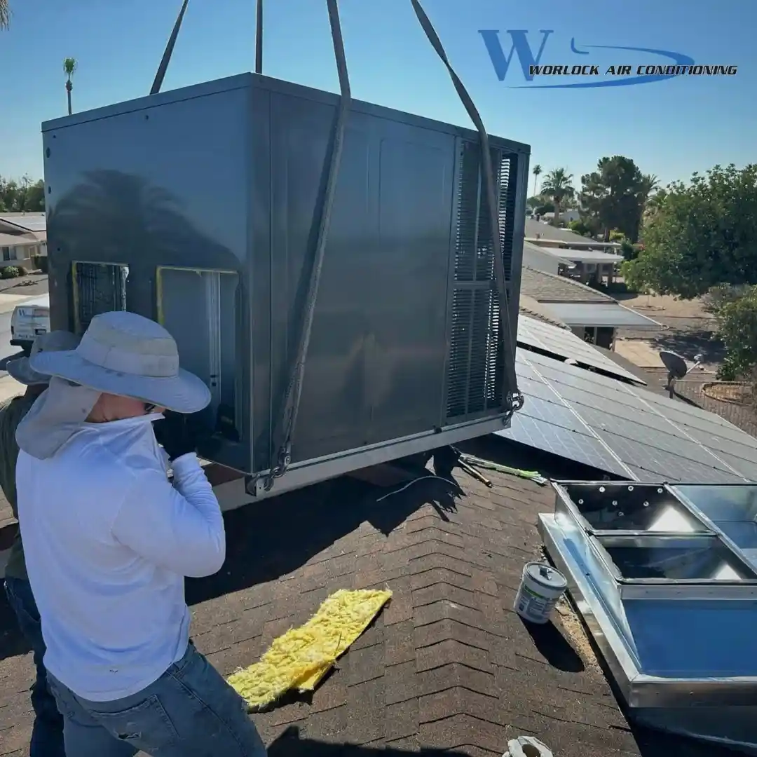 Rooftop AC Installation