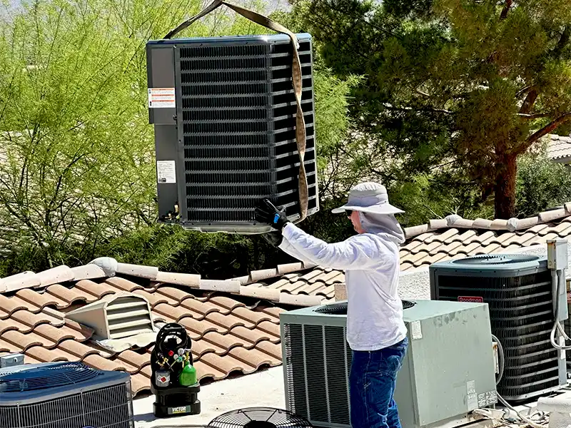 AC Installation on a Roof in Peoria, AZ