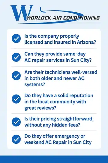best ac repair in Sun City