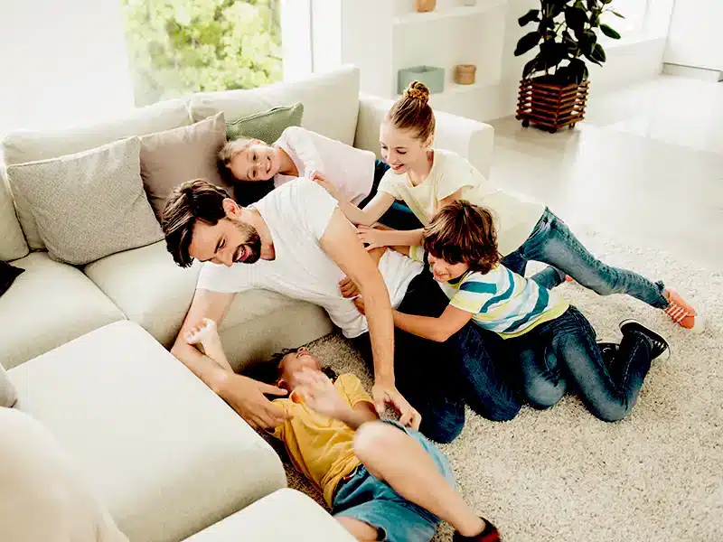 Family enjoying an Air Balanced home Family enjoying an Air Balanced home