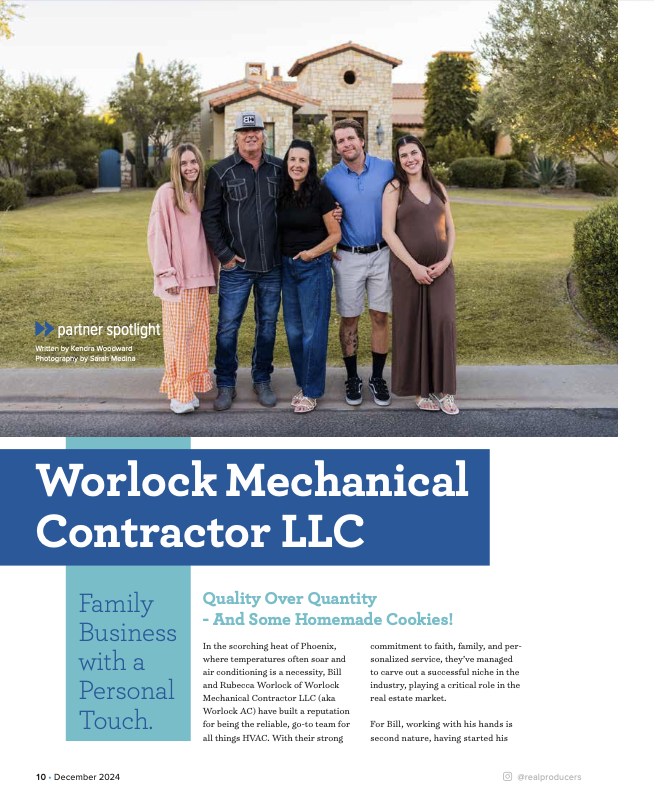 Worlock Heating and Cooling Peoria AZ Press Article